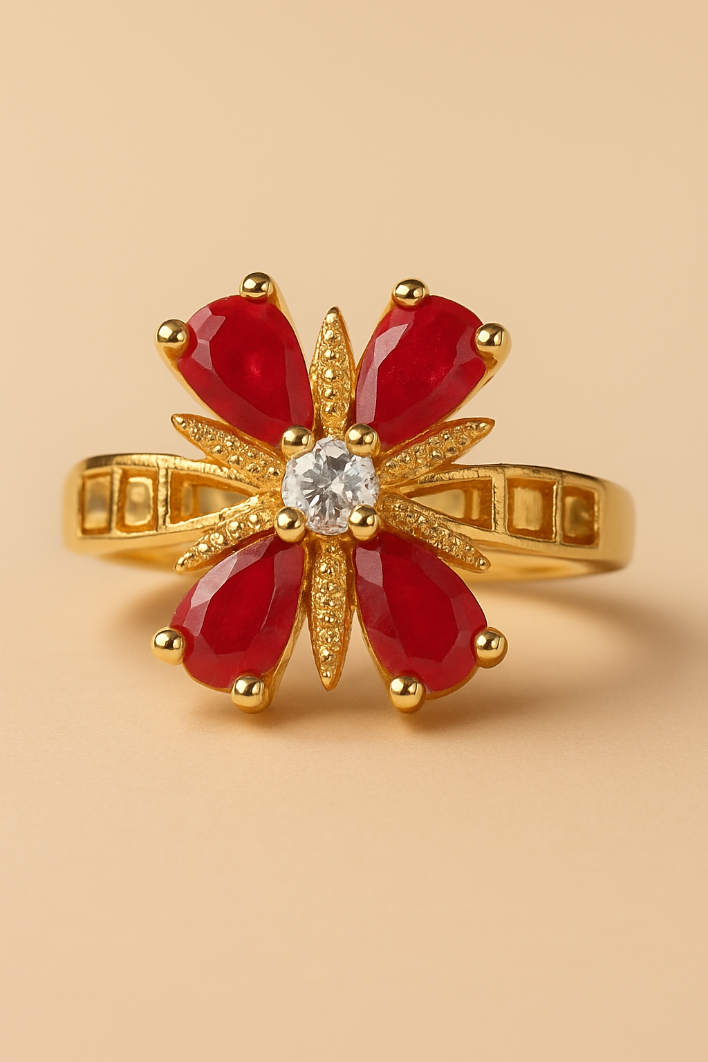 The Golden Petal Ring