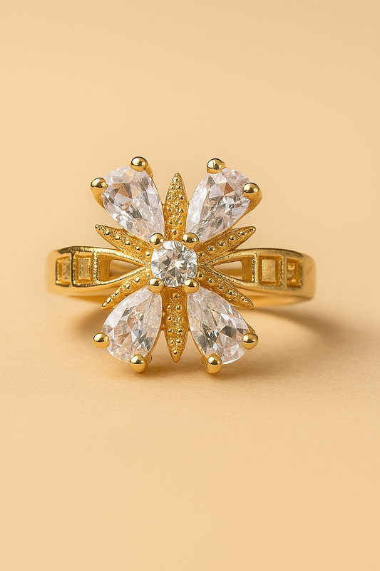 The Golden Petal Ring